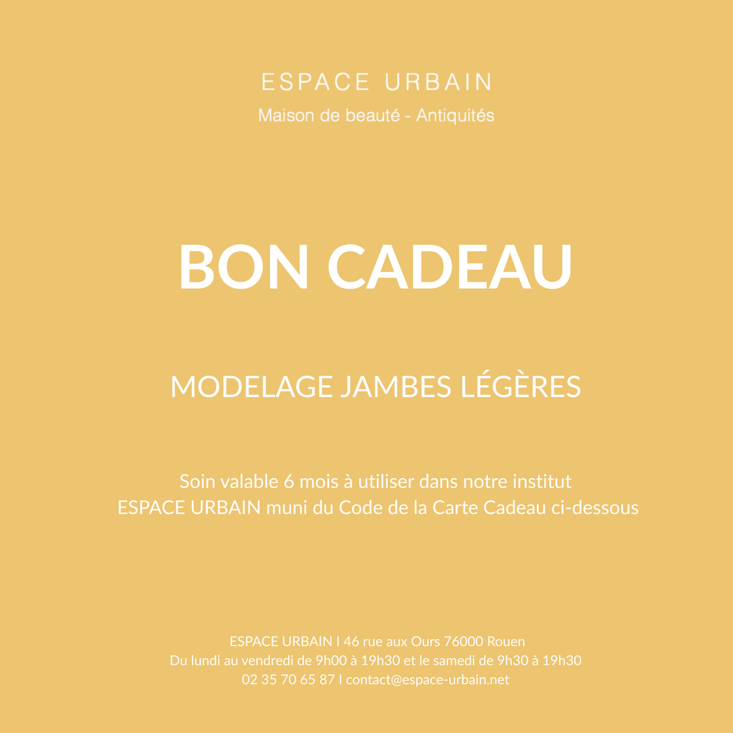 MODELAGE JAMBES LÉGÈRES