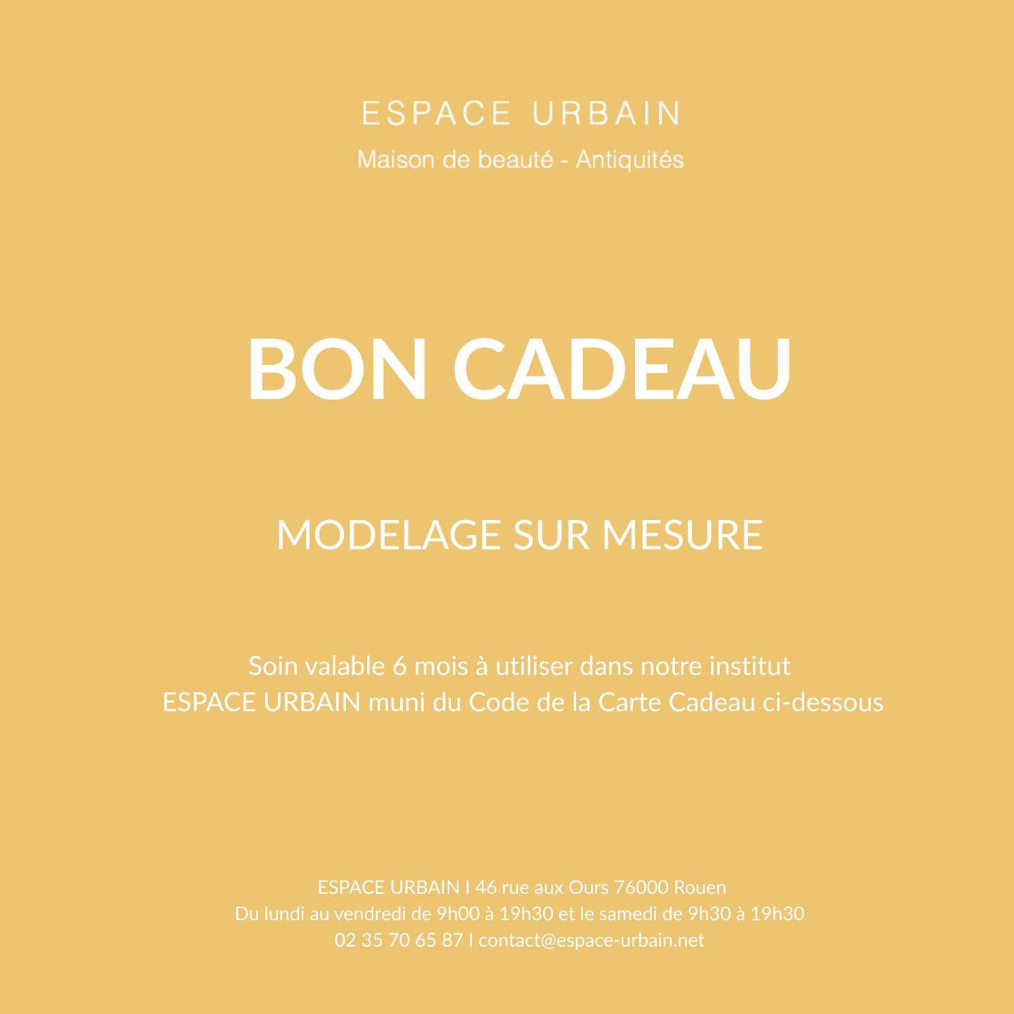 MODELAGE SUR MESURE