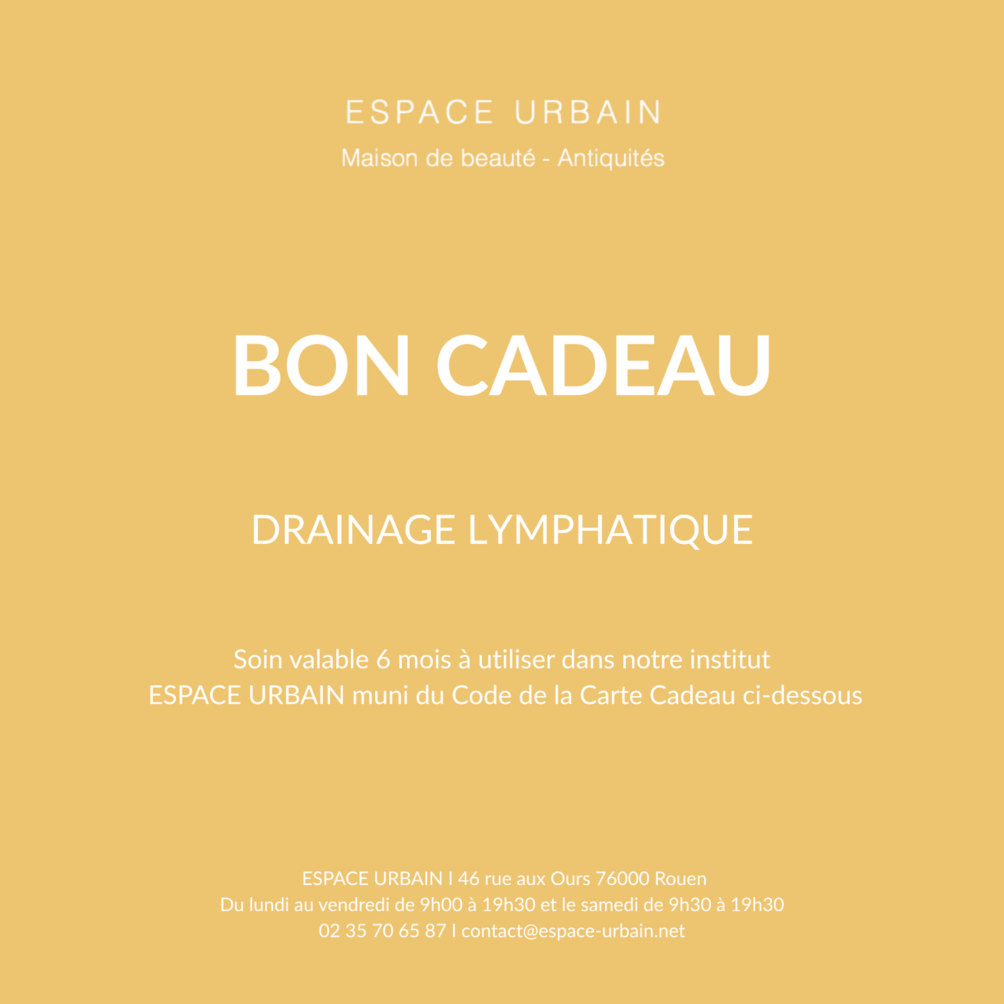DRAINAGE LYMPHATIQUE