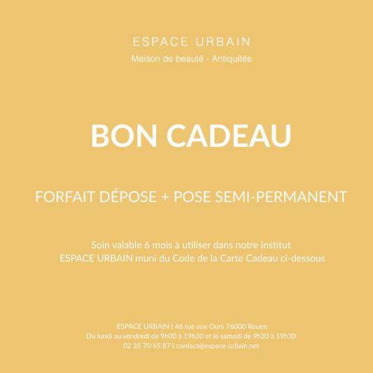 FORFAIT DÉPOSE + POSE SEMI-PERMANENT MAINS