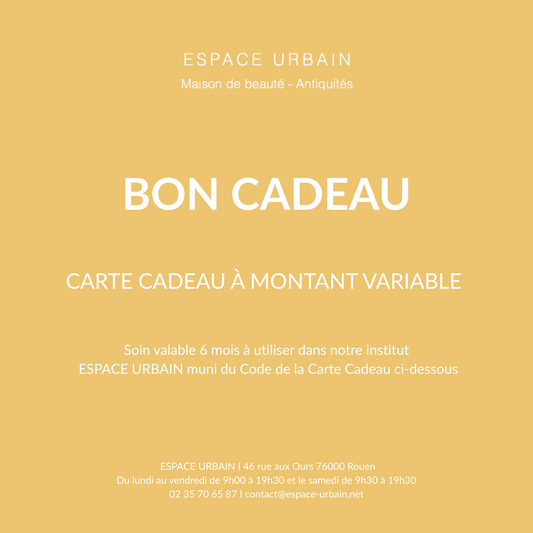 BON CADEAU À MONTANT VARIABLE