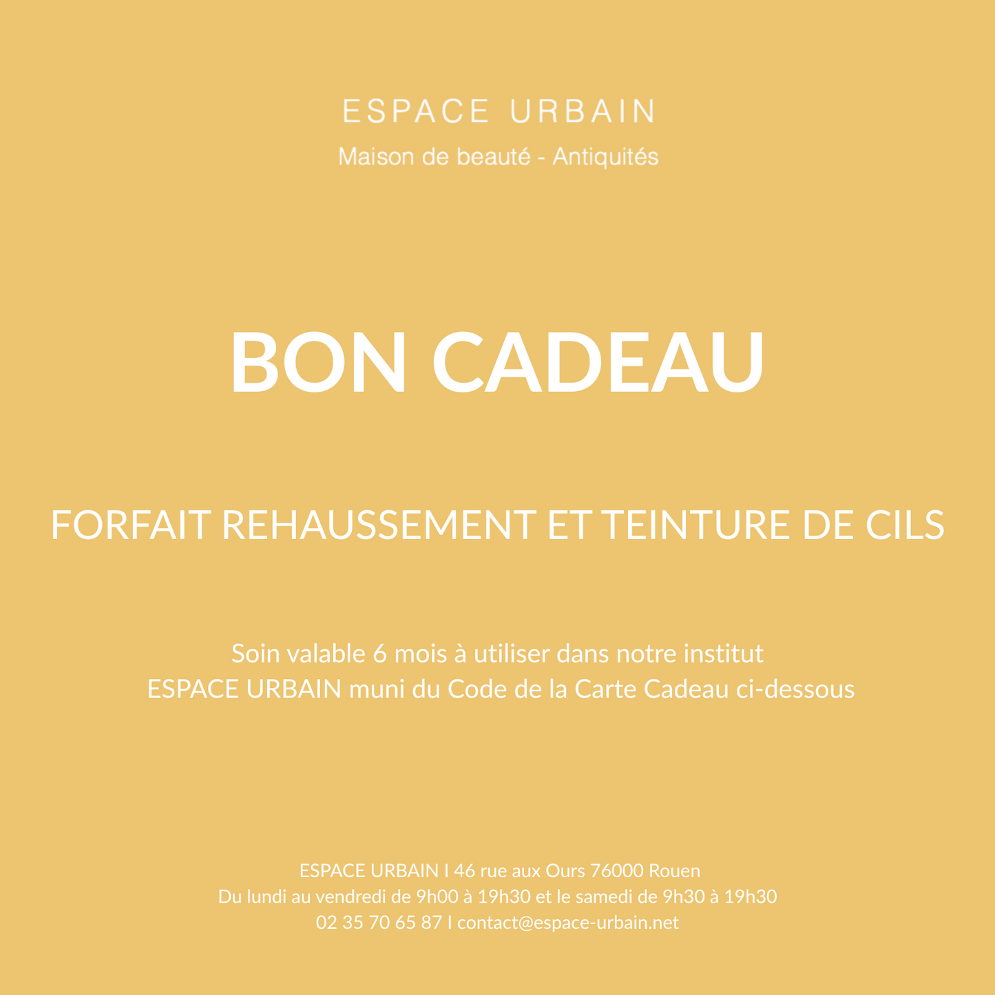FORFAIT REHAUSSEMENT + TEINTURE DE CILS