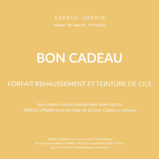 FORFAIT REHAUSSEMENT + TEINTURE DE CILS